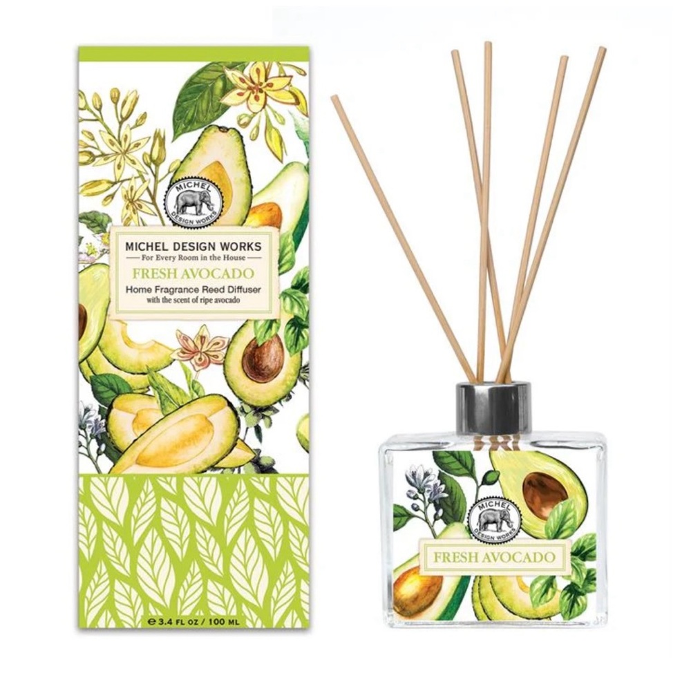 Michel Design Works Fresh Avocado Home Fragrance Reed Diffuser 3.4 fl oz New